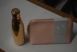 *Pink Cosmetics/Toiletry Bag, and a Rose Gold Effect Thermos Flask