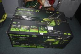 *Greenworks 46cm Battery Lawnmower Kit