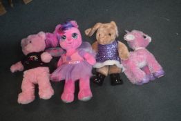 4x Build-a-Bear Animals (Some Talking - Unused)
