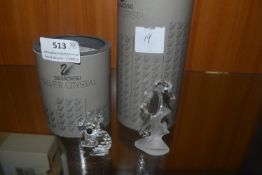 Swarovski Crystal Koala, and Seahorse Ornaments