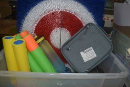 *Storage Box Containing Toys, Water Guns, etc.