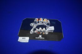 Swarovski Silver Crystal Parrots