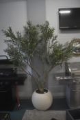 *Sectional 8ft Artificial Olive Tree in Planter