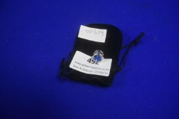 Swarovski Blue Crystal Brooch