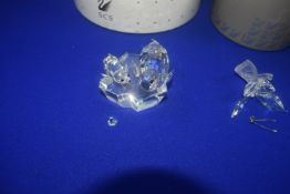 3x Swarovski Crystal Animals (AF - each has minor damage)