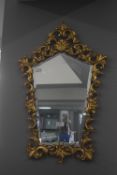Gilt Framed Bevelled Edge Mirror