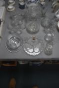 Glass Cake Stands, Serving Bowls, and Dishes, etc.