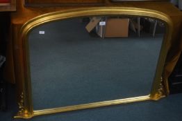 Gilt Framed Over Mantel Mirror