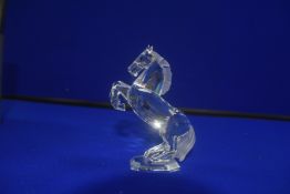Swarovski Silver Crystal Rearing Horse