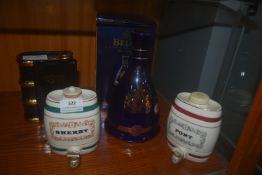 Ceramic Spirit Bottles and Barrels