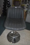 *Bayside Grey Gas-Lift Barstool