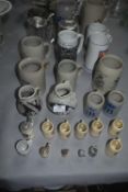 Assorted German Beer Steins Including Miniatures