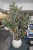 *Sectional 8ft Artificial Olive Tree in Planter