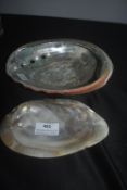 2x Mother of Pearl Shell Dishes