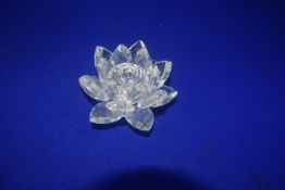Swarovski Silver Crystal Flower Candlestick