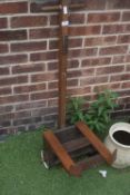 Homemade Wooden Plant Barrow