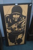 Framed Military Shooting Range Target Poster