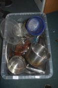 Assorted Stainless Steel Pans and Cookware
