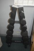 *Centr Rubber Dumbbell Set