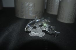 Swarovski Silver Crystal Fish & Coral