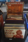 2x Record Cases Containing 12” LP Records Including Mixed Oldies, etc.