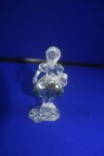 Swarovski Silver Crystal Girl with a Basket