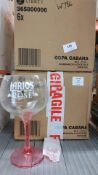 2x Boxes of Larios Rose Gin Glasses