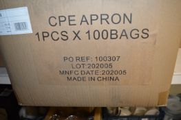 *Box of 1000x CPE Disposable Aprons