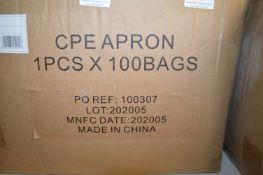 *Box of 1000x CPE Disposable Aprons