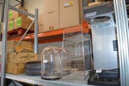 Contents of Shelf to Include Assorted Display Items, and a Bravilor Bonamat Coffee Maker