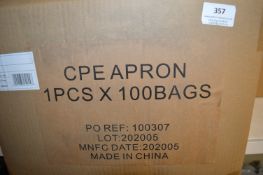 *Box of 1000x CPE Disposable Aprons