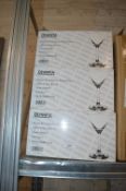*Three Boxes of Olympia Crystal Martini Glasses