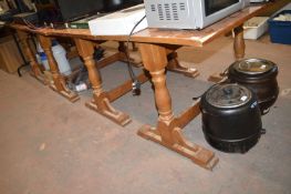 4x Rectangular Wooden Tables