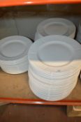 *3x Stacks of Plain White Plates