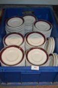 *Box of Churchill White & Red Saucers