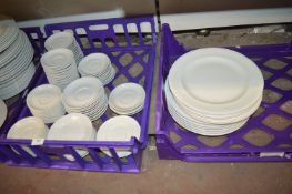 *Quantity of Assorted White Saucers and Plates