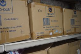 3x Boxes of 8oz Ripple Coffee Cups