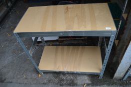 Two Tier Shelving Unit 3ft high x 3ft x 1.5ft