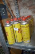 12x Butane Gas Bottles 227g