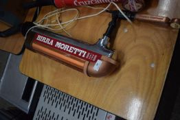 Birra Moretti Beer Pump