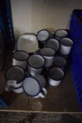 Quantity of Assorted Enamel Bowls/Cups