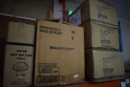 Quantity of Assorted Disposable Cup Lids