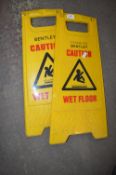2x Wet Floor Signs