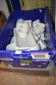 Quantity of Assorted White Cups, Containers, etc.
