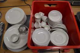 *Quantity of Assorted Plates, Saucers, and Cups