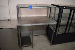 Stainless Steel Preparation Unit with Shelf & Heated Gantry
