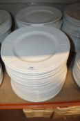 *2x Stacks of Plain White Plates