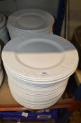 *2x Stacks of Plain White Plates