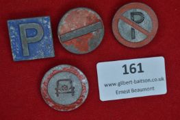 Set of Five German Road Sign Badges