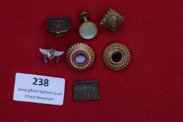 Collection of Military Badges, Insignia & Buttons